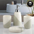 Ceramic Bathroom Set of 4 with Soap Dispenser (10101)