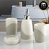 Ceramic Bathroom Set of 4 with Soap Dispenser (10101)