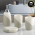 Ceramic Bathroom Set of 4 with Soap Dispenser (10101)