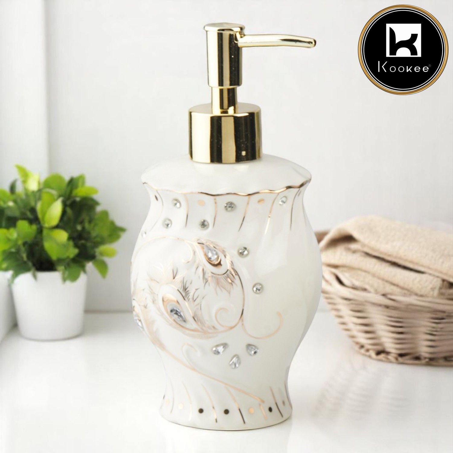 Kookee Ceramic Soap Dispensers, 1 piece (10102-SD)