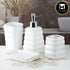 Ceramic Bathroom Set of 4 with Soap Dispenser (10108)