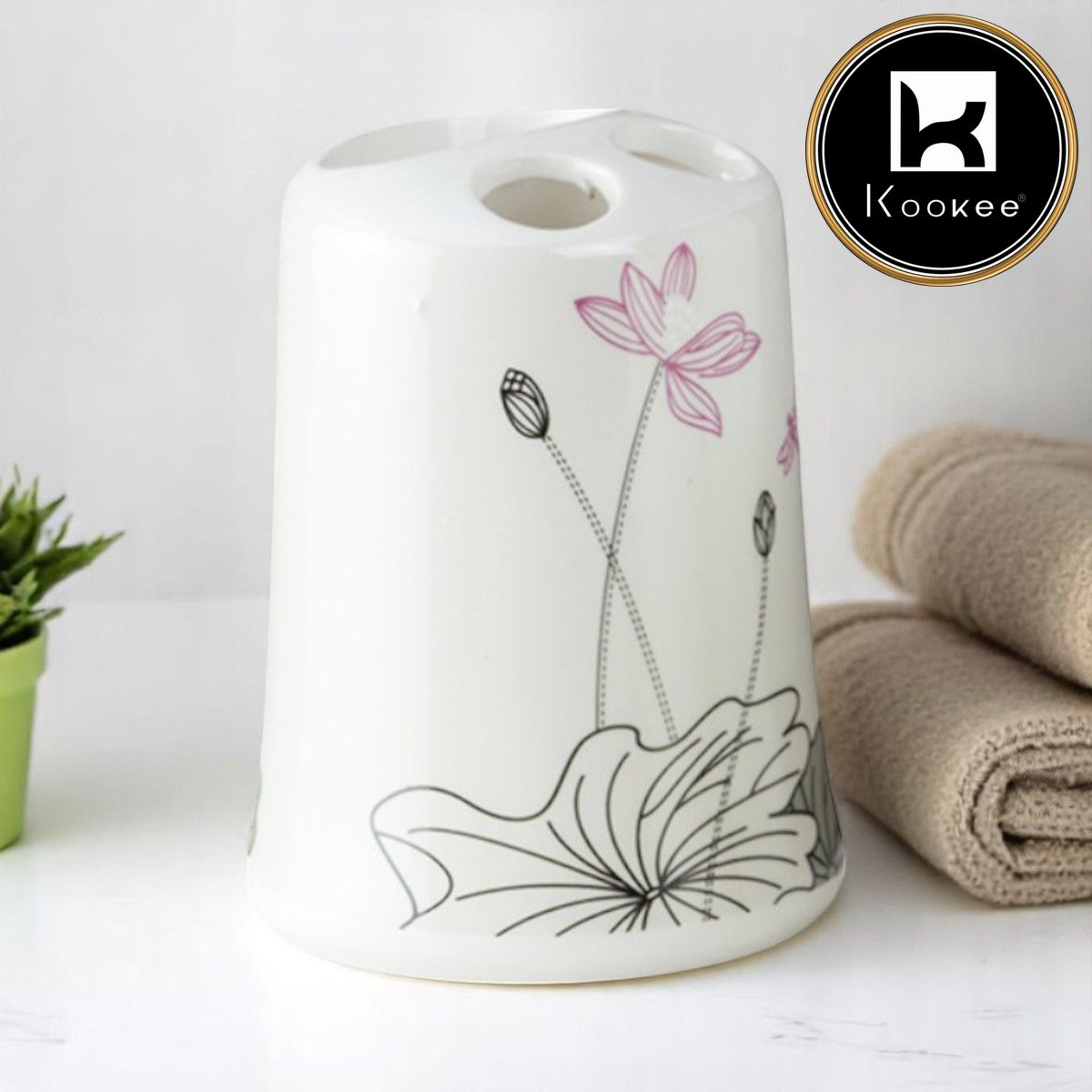 Ceramic Toothbrush Holders, 1 piece (10114-TH)