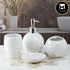 Ceramic Bathroom Set of 4 with Soap Dispenser (10117)