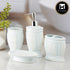 Ceramic Bathroom Set of 4 with Soap Dispenser (10155)