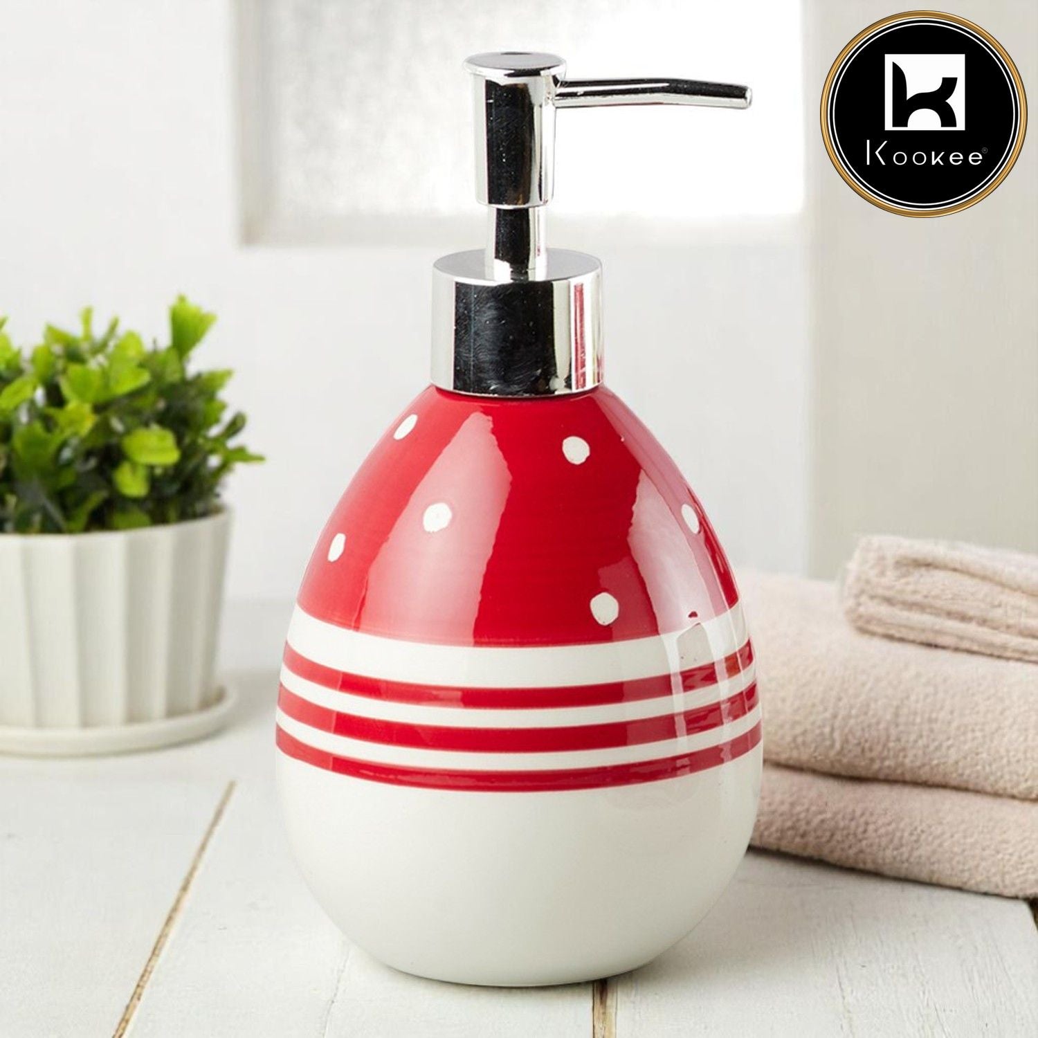 Kookee Ceramic Soap Dispensers, 1 piece (10159-SD)