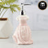 Kookee Ceramic Soap Dispenser with Stylish Refillable Pump Bottle for Bathroom Handwash & Kitchen Wash Basin, Perfect for Hand Soap, Lotion, and more, Pink,