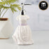 Kookee Ceramic Soap Dispenser with Stylish Refillable Pump Bottle for Bathroom Handwash & Kitchen Wash Basin, Perfect for Hand Soap, Lotion, and more, Purple,