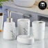 Ceramic Bathroom Accessories Set of 4 with Soap Dispenser (10166)