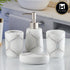 Ceramic Bathroom Accessories Set of 4 with Soap Dispenser (10167)