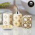 Ceramic Bathroom Set of 4 with Soap Dispenser (10176)