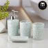 Ceramic Bathroom Set of 4 with Soap Dispenser (10181)