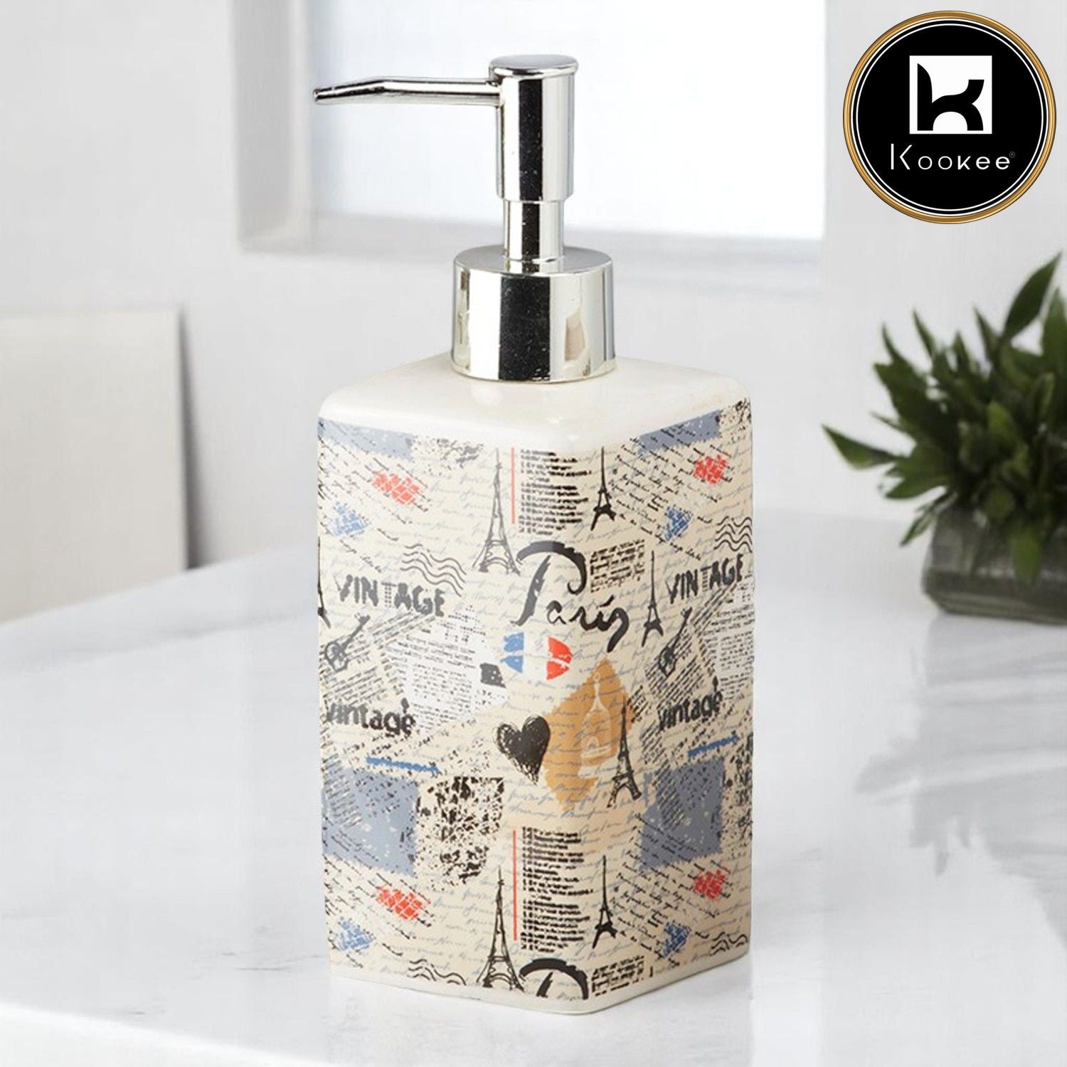 Kookee Ceramic Soap Dispensers, 1 piece (10191-SD)