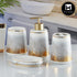 Ceramic Bathroom Set of 4 with Soap Dispenser (10192)