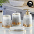 Ceramic Bathroom Set of 4 with Soap Dispenser (10192)