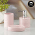 Ceramic Bathroom Accessories Set of 3 with Soap Dispenser (10196)