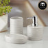 Ceramic Bathroom Accessories Set of 3 with Soap Dispenser (10198)