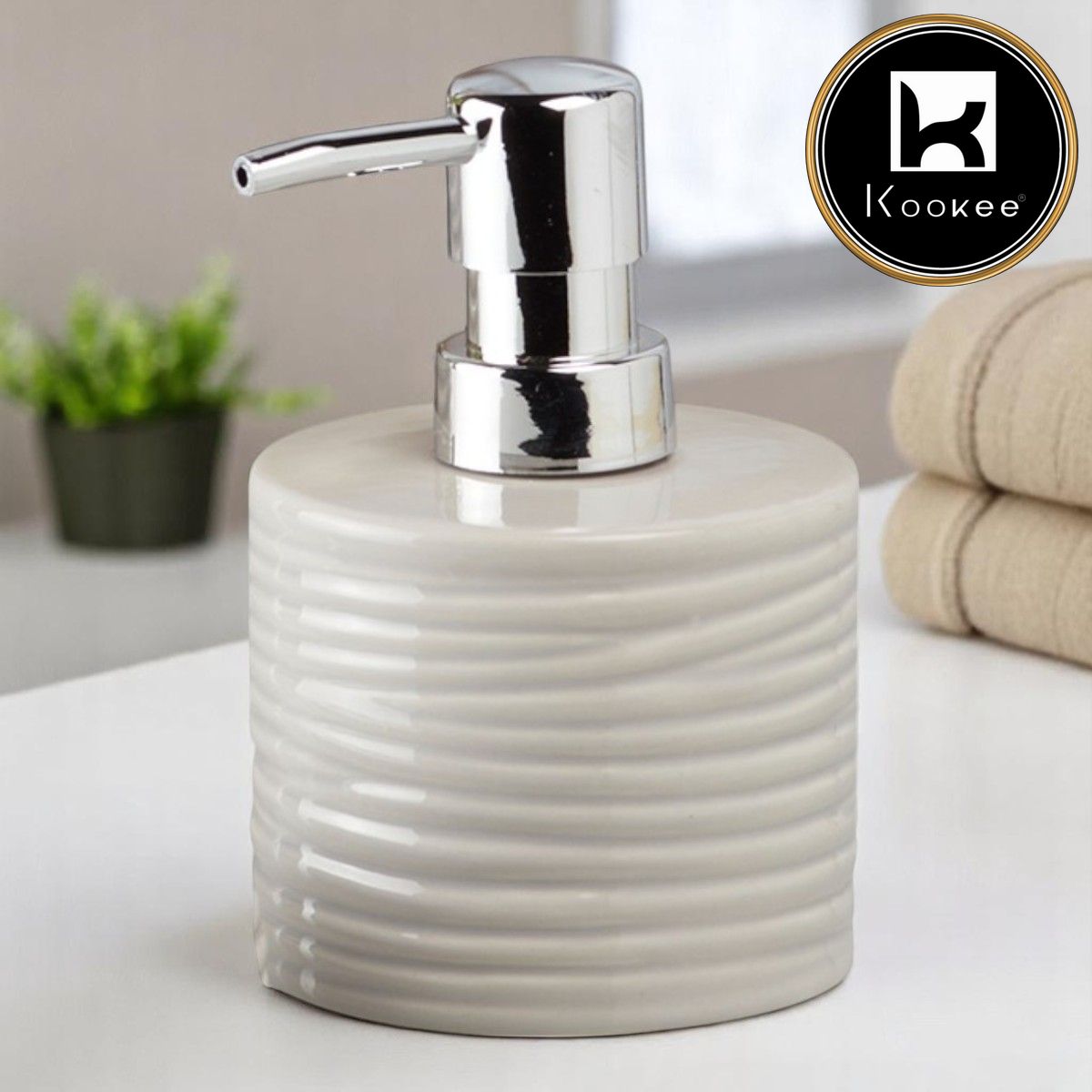 Kookee Ceramic Soap Dispensers, 1 piece (10198-SD)