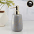 Ceramic Soap Dispenser for handwash for Bathroom, Grey/Gold, (Set of 1) (10201)