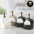 Ceramic Soap Dispenser for handwash for Bathroom, Black/Gold, (Set of 1) (10207)