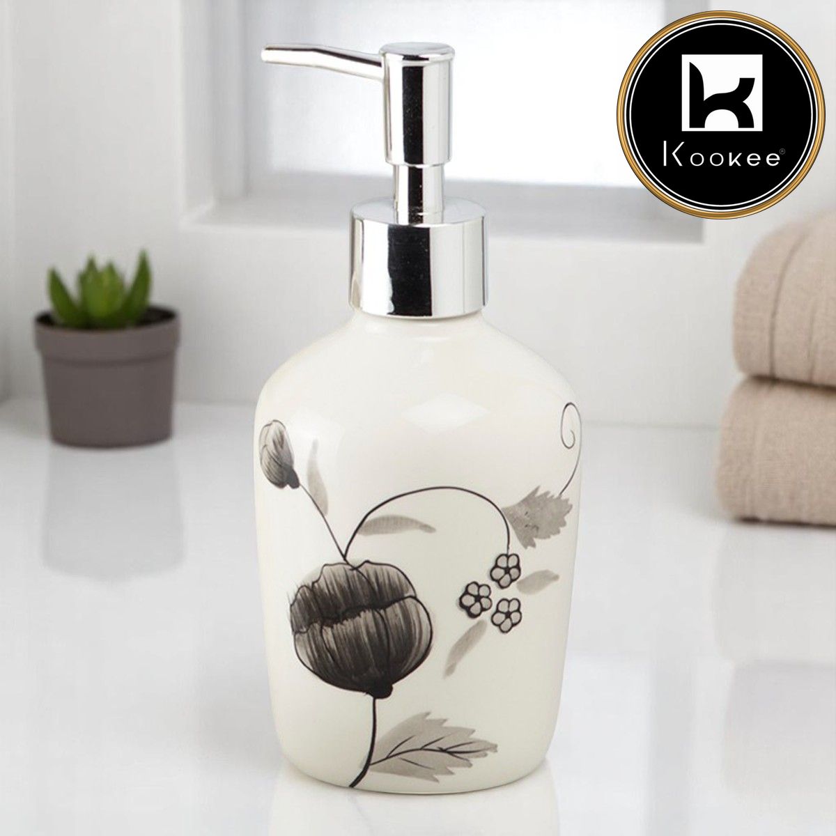 Kookee Ceramic Soap Dispensers, 1 piece (10212-SD)