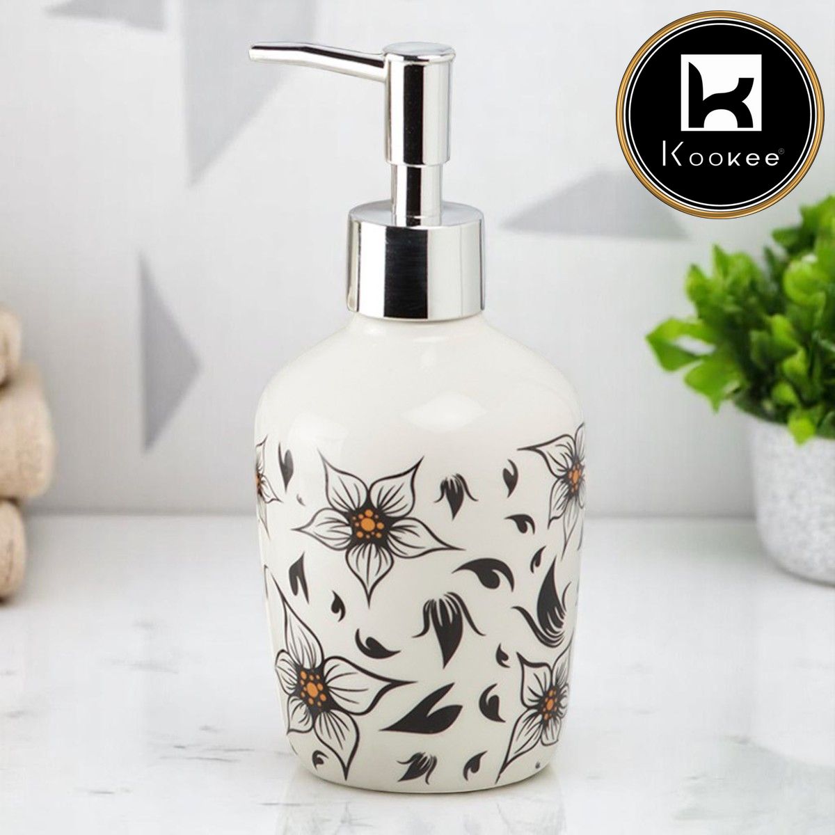 Kookee Ceramic Soap Dispensers, 1 piece (10214-SD)