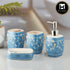 Ceramic Bathroom Accessories Set of 4 with Soap Dispenser (10216)