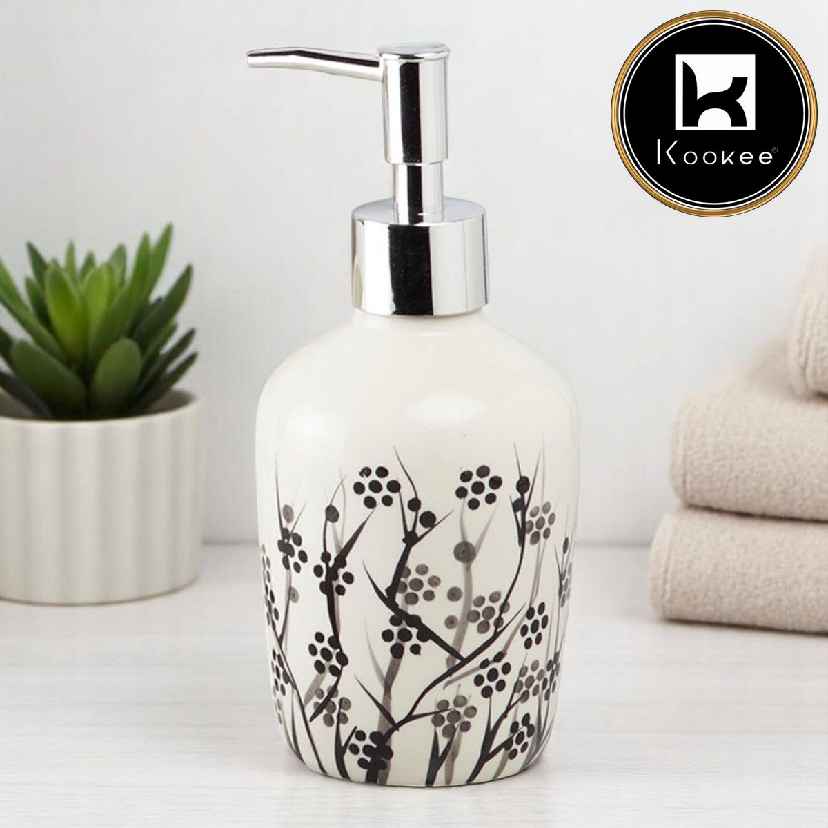 Kookee Ceramic Soap Dispensers, 1 piece (10219-SD)