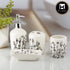 Ceramic Bathroom Set of 4 with Soap Dispenser (10219)