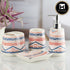 Ceramic Bathroom Set of 4 with Soap Dispenser (10228)