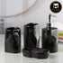 Ceramic Bathroom Set of 4 with Soap Dispenser (10235)