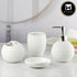 Ceramic Bathroom Set of 4 with Soap Dispenser (10239)