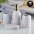 Ceramic Bathroom Accessories Set of 4 with Soap Dispenser (10248)