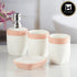 Ceramic Bathroom Set of 4 with Soap Dispenser (10250)