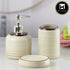 Ceramic Bathroom Set of 3 with Soap Dispenser (10263)