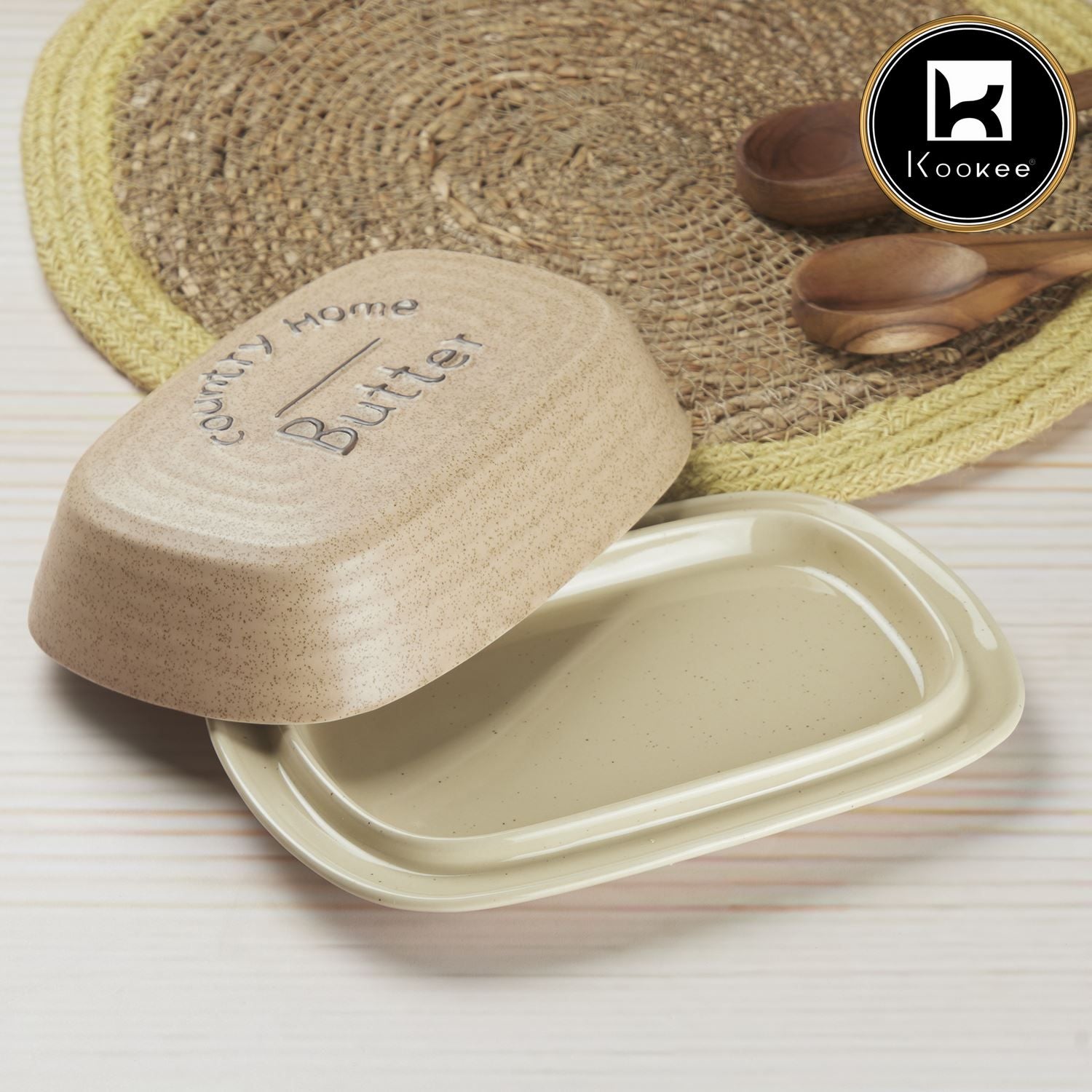 Kookee Butter Dishes, Beige, ART10268