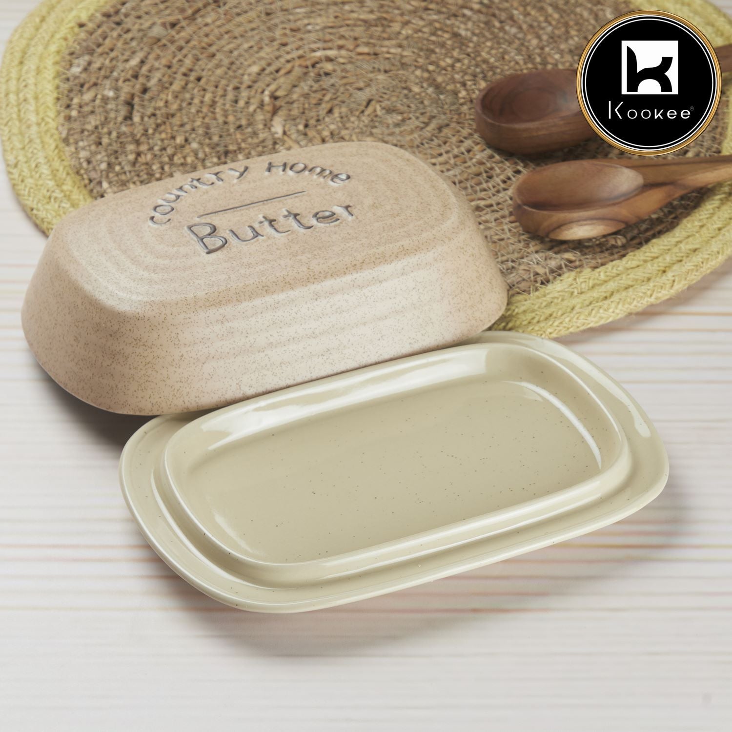 Kookee Butter Dishes, Beige, ART10268