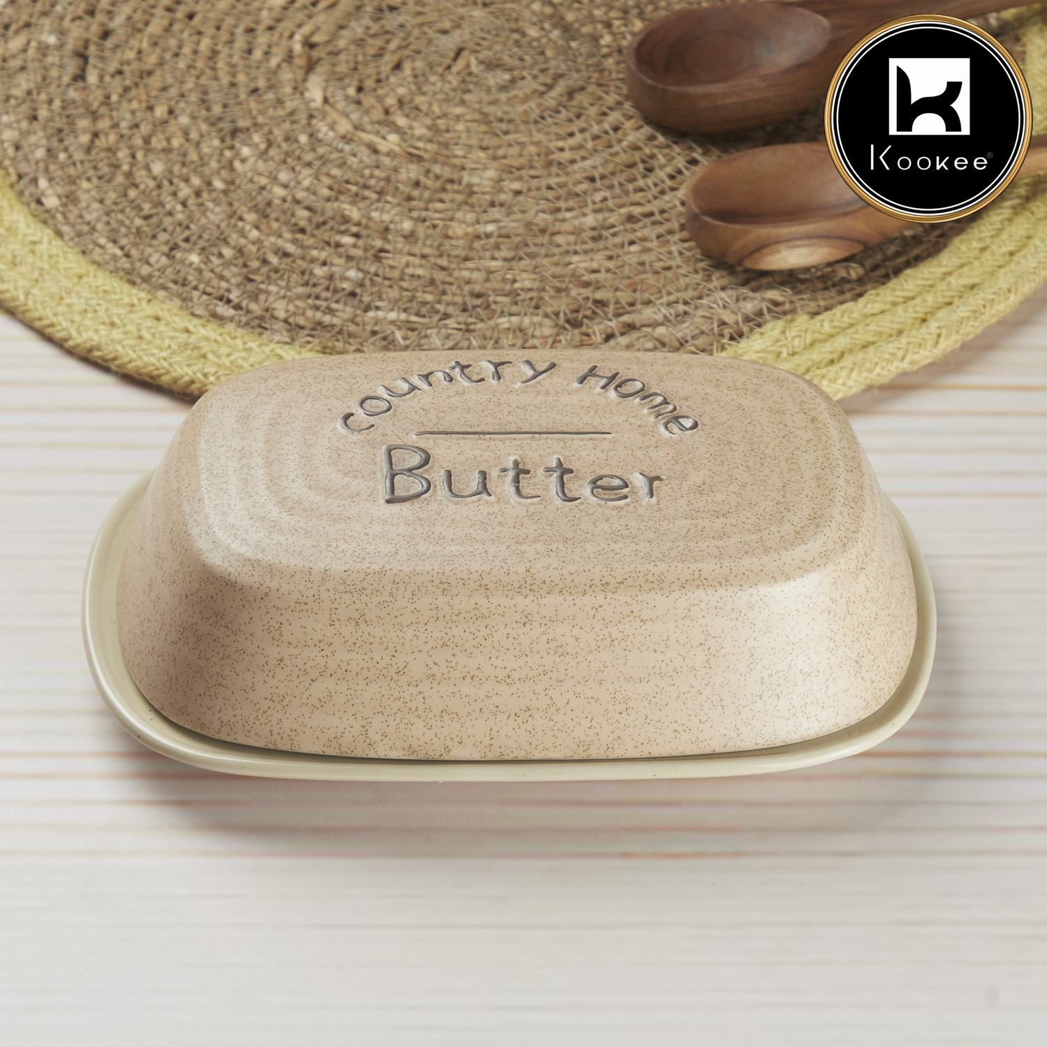 Kookee Butter Dishes, Beige, ART10268
