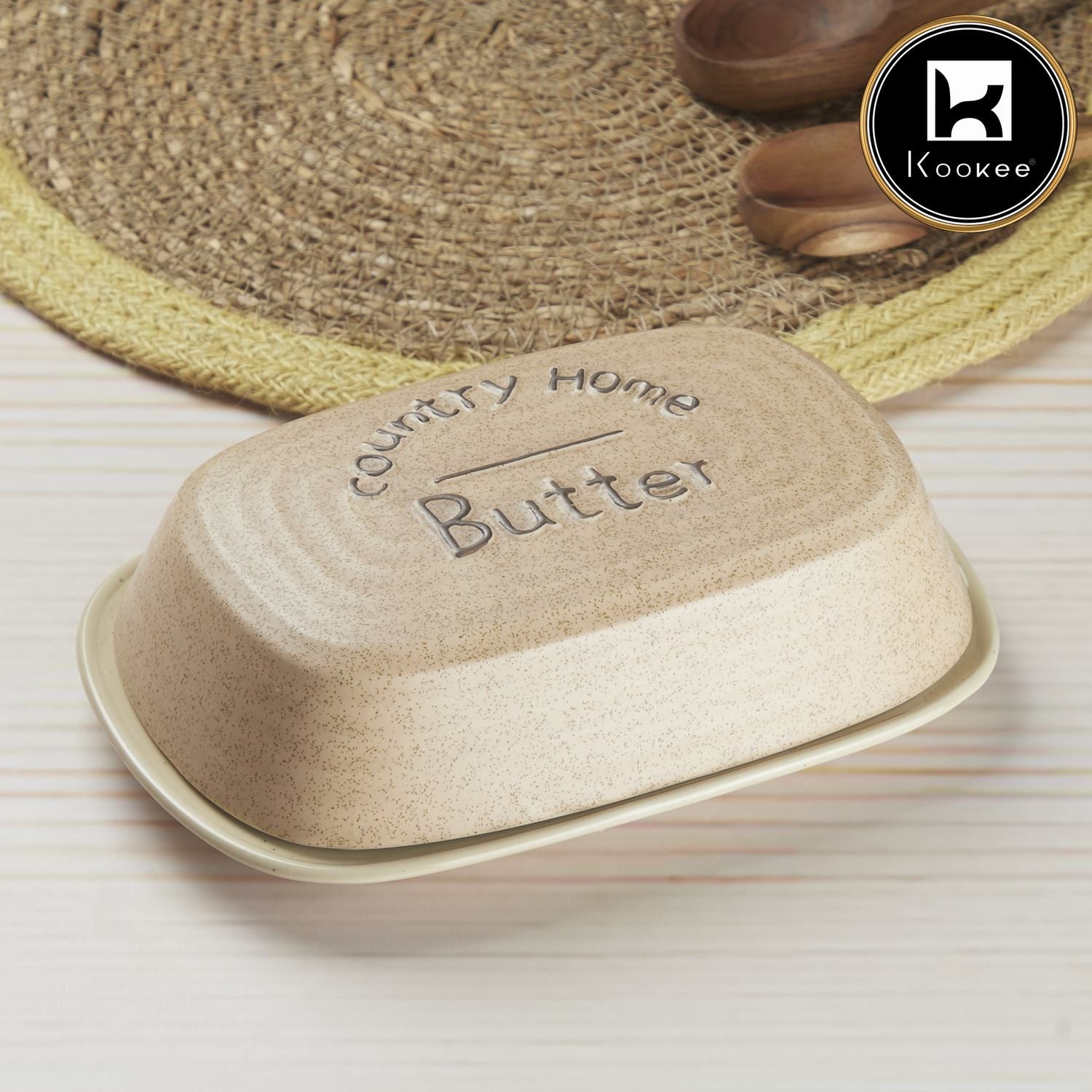 Kookee Butter Dishes, Beige, ART10268