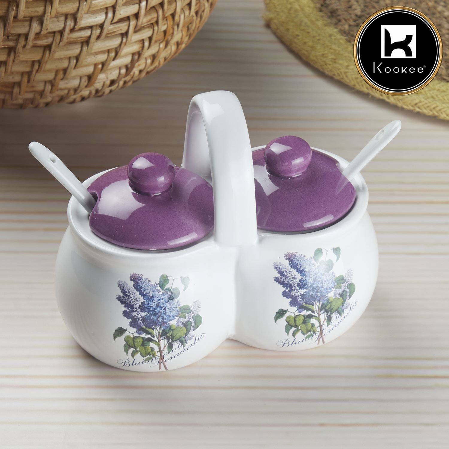 Kookee Condiment Jars, Purple, ART10272