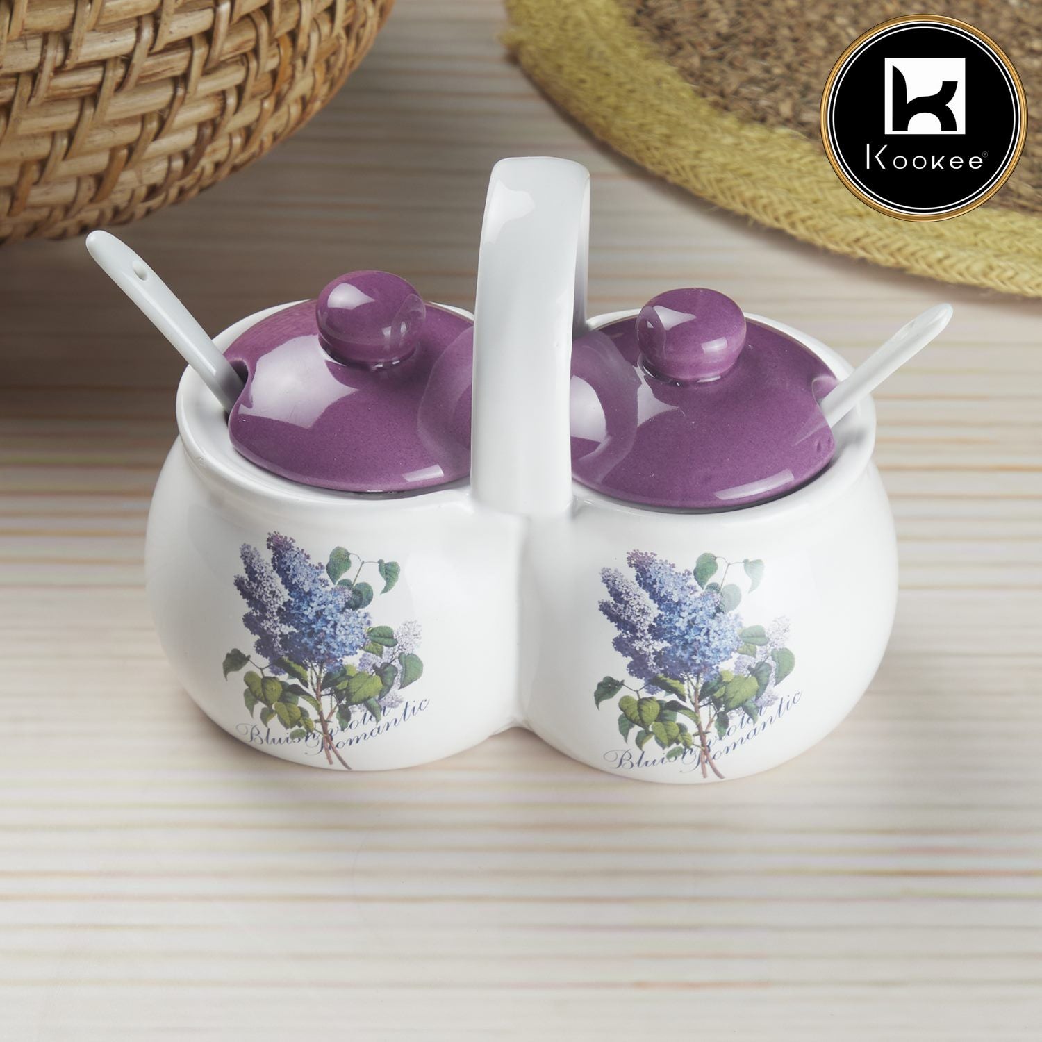 Kookee Condiment Jars, Purple, ART10272