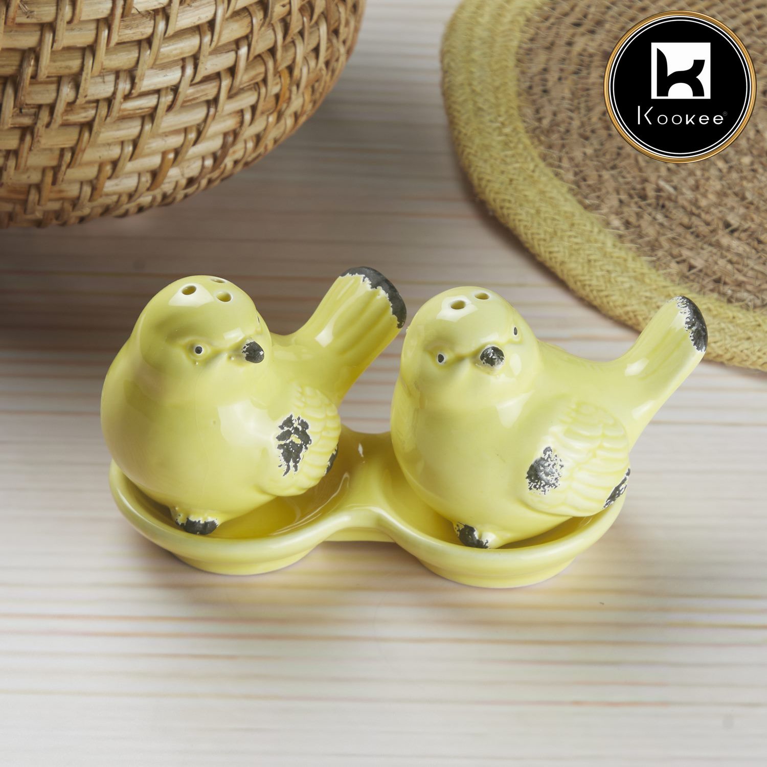 Kookee Salt and Pepper Sets, Yellow, ART10276