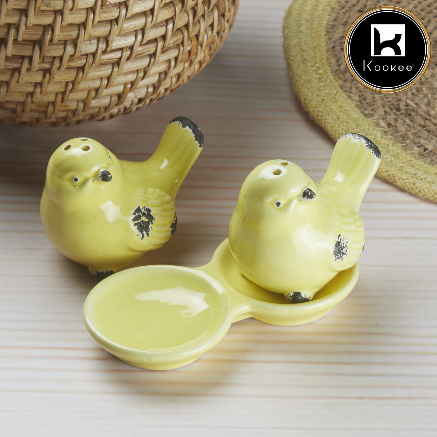 Kookee Salt and Pepper Sets, Yellow, ART10276