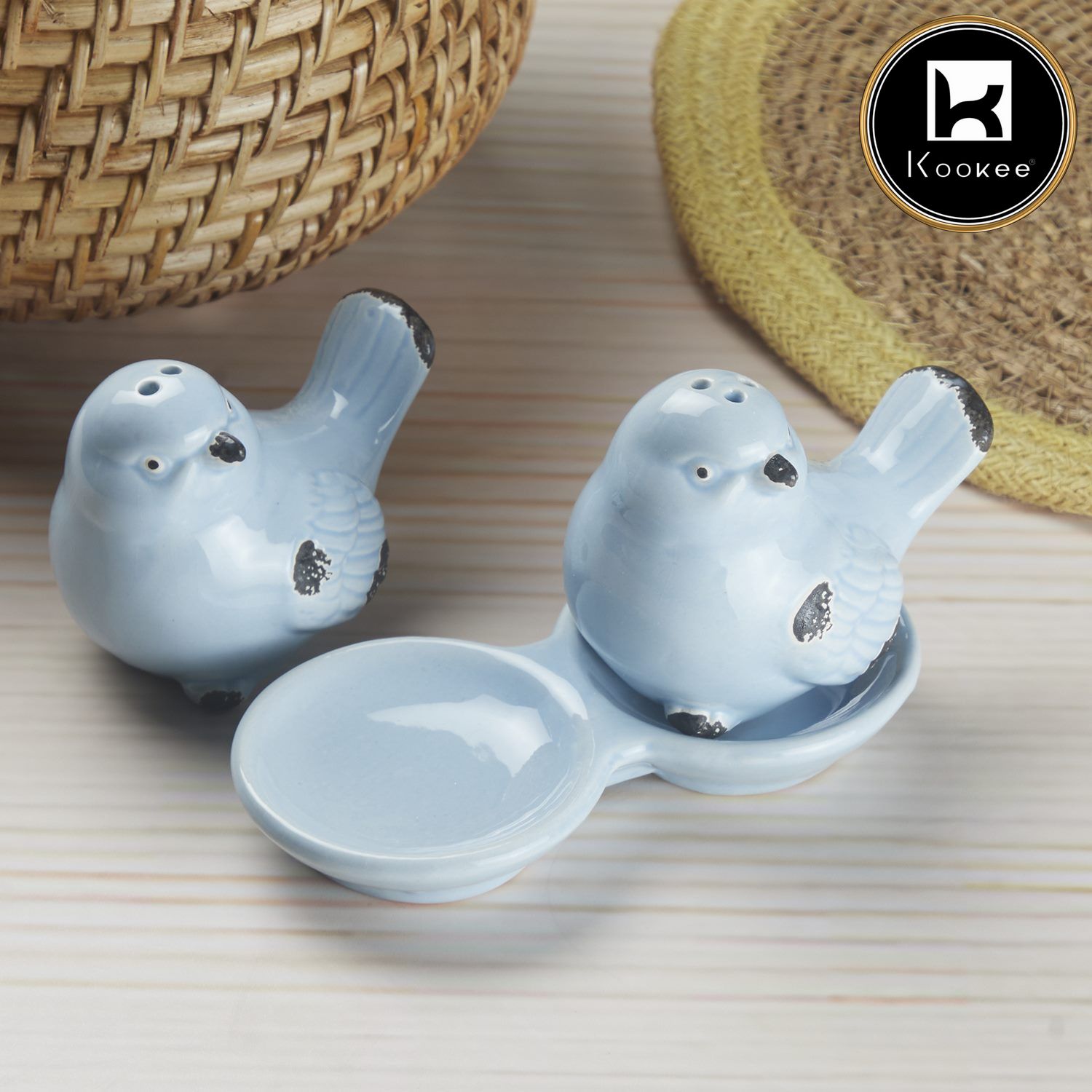 Kookee Salt and Pepper Sets, Blue, ART10278
