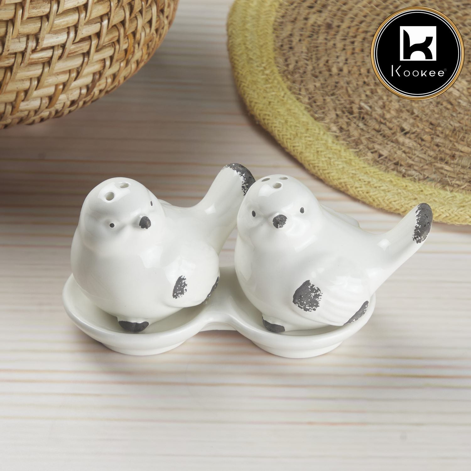 Kookee Salt and Pepper Sets, White, ART10279