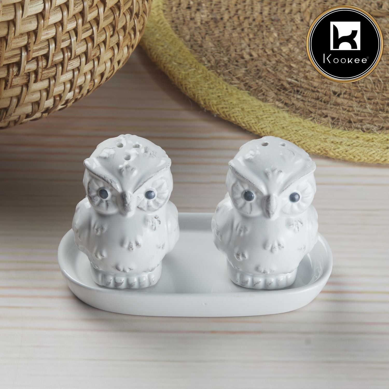 Kookee Salt and Pepper Sets, White, ART10283