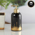 Ceramic Soap Dispenser for handwash for Bathroom, Black/Gold, (Set of 1) (10288)