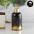 Ceramic Soap Dispenser for handwash for Bathroom, Black/Gold, (Set of 1) (10288)