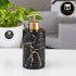 Ceramic Soap Dispenser for handwash for Bathroom, Black/Gold, (Set of 1) (10292)