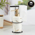 Kookee Ceramic Soap Dispenser with Stylish Refillable Pump Bottle for Bathroom Handwash & Kitchen Wash Basin, Perfect for Hand Soap, Lotion, and more, White/Gold,