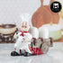 Polyresin Chef Salt and Pepper Shakers Set holder (10342)